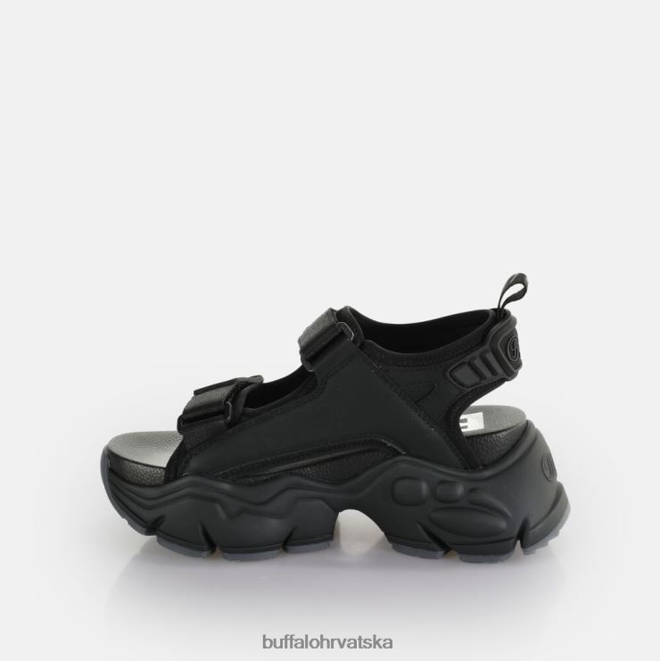 crno Buffalo binary track sandala s platformom veganska |sandale TDD6T80